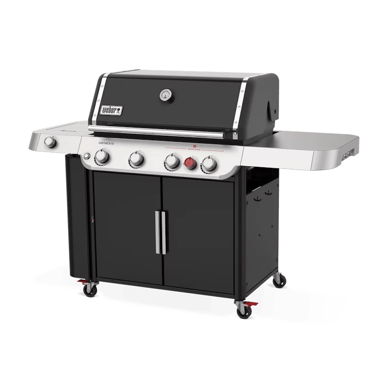 Nexgrill 4-Burner Propane GAS Grill in Black with Side Burner and Stainless Steel Main Lid