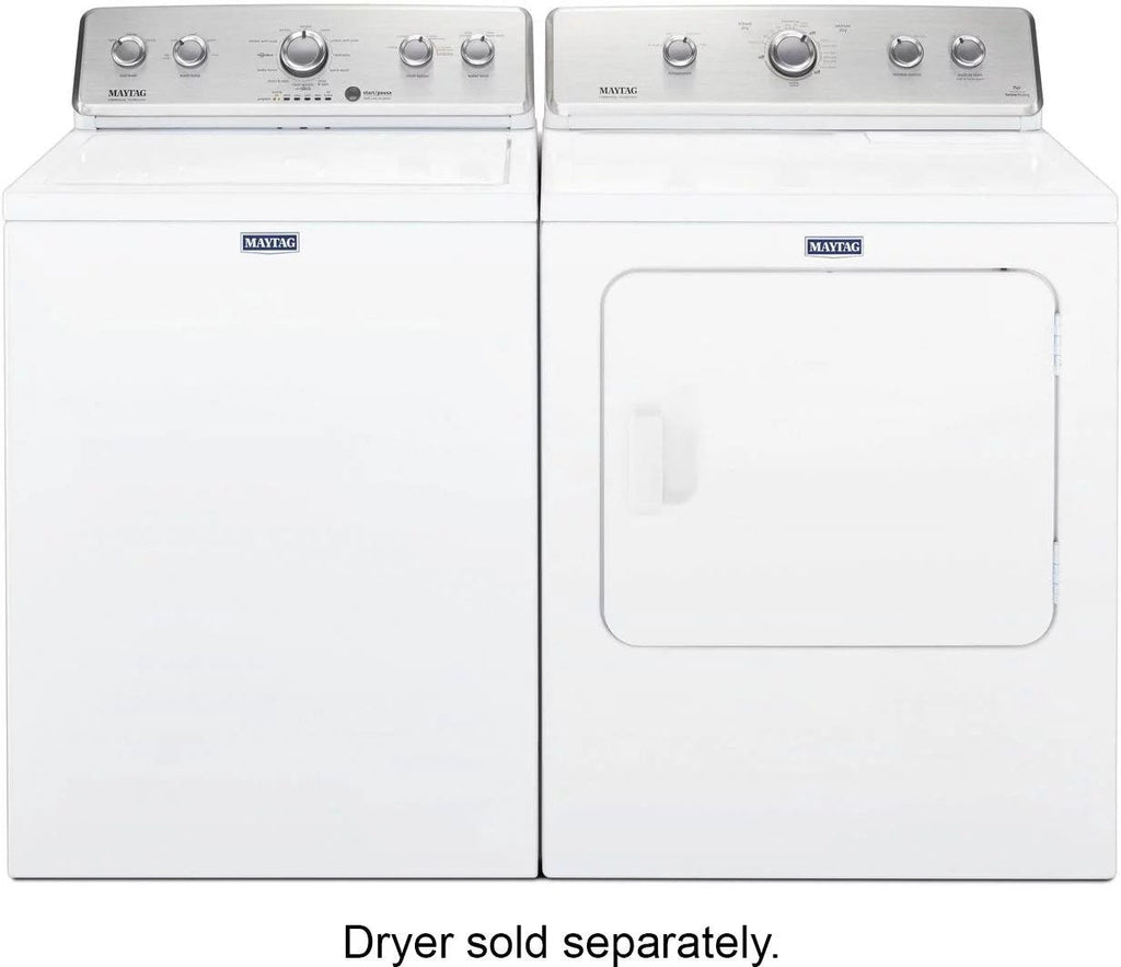Maytag – 3.8 Cu. Ft. High Efficiency Top Load Washer with PowerWash Agitator – White