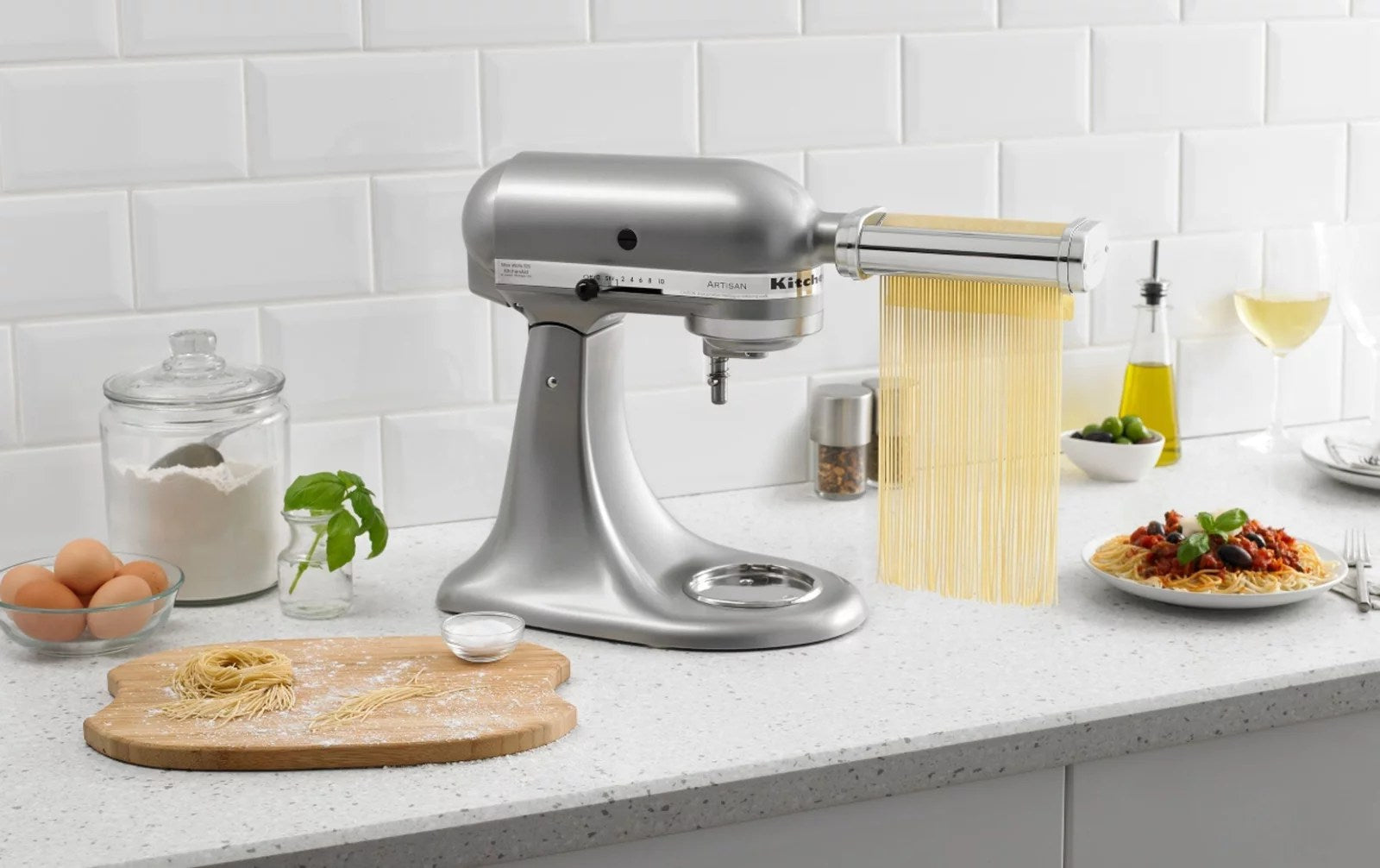 KSMPRA Pasta Roller Attachments for Most KitchenAid Stand Mixers – Stainless-Steel