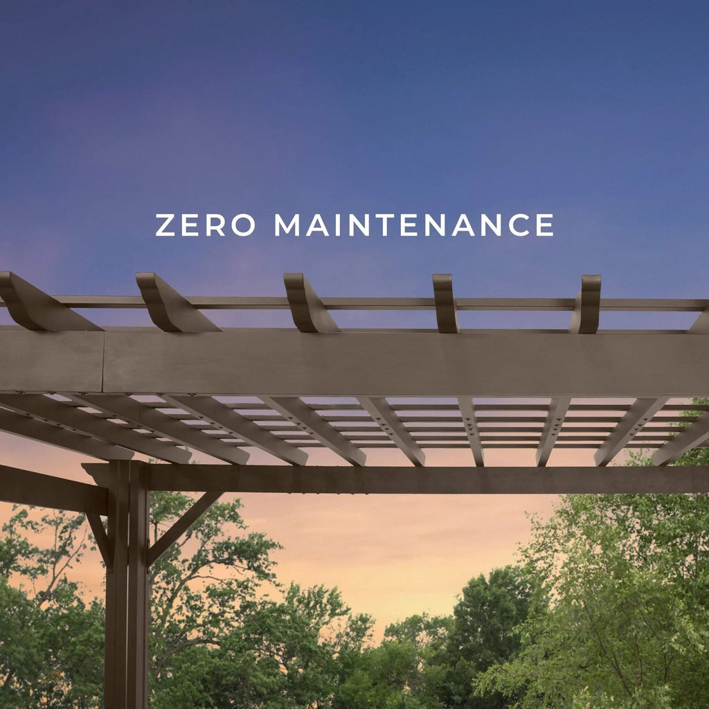 14×10 Ashford Traditional Steel Pergola With Sail Shade Soft Canopy