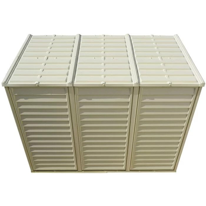 SideMate 4 ft. W x 8 ft. D Plastic Lean-To Storage Shed Installation Included