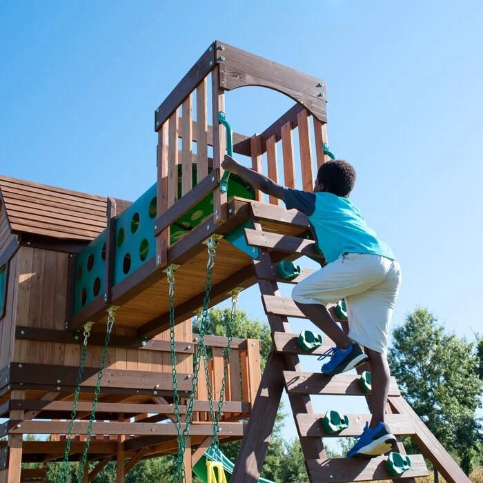 Woodridge Elite All Cedar Wooden Swing Set