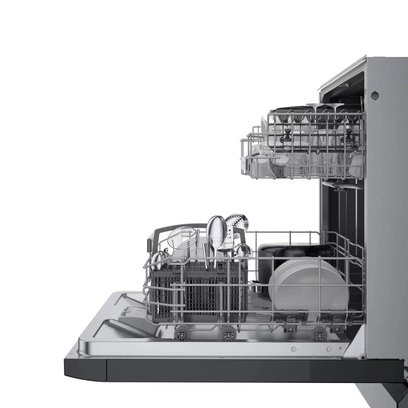 Bosch 300 Series 24″ Black Built in Dishwasher